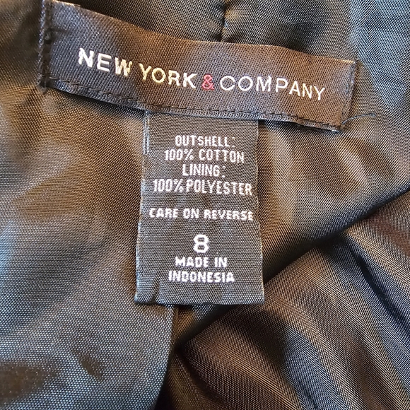 New York & Company Black Velveteen Blazer - Picture 3 of 9